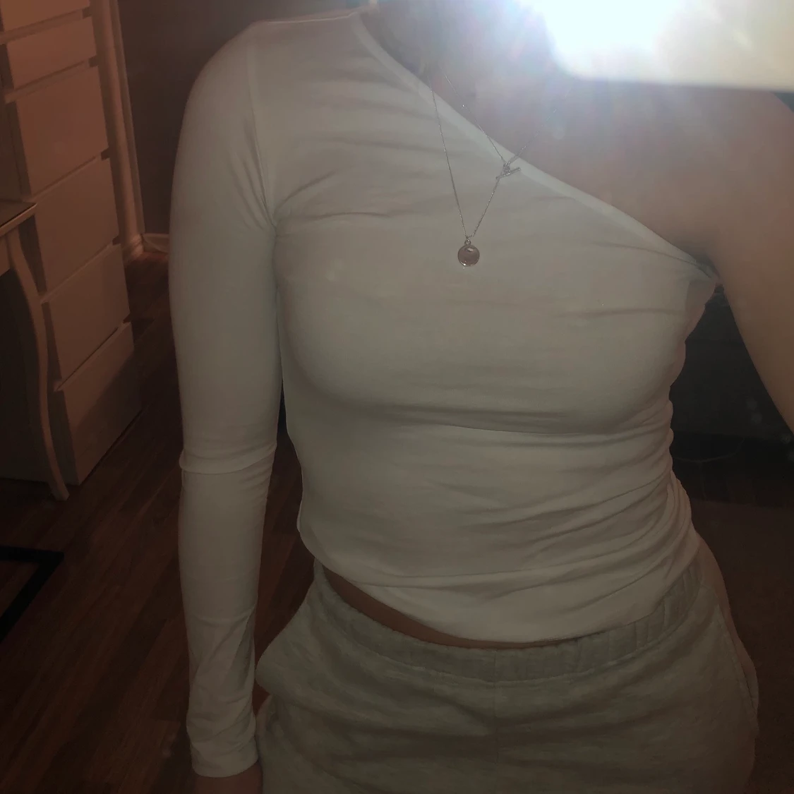 Vit enärmad topp Na-kd  - 90