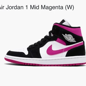 Air jordans  - Säljer mina älskade jordans 1 mid i färgen magenta/ cactus flower, köpa på Footlocker i Stockholm. Använda ca 10 gånger så i 8-9/10 skick. Skriv privat för egna bilder 💞