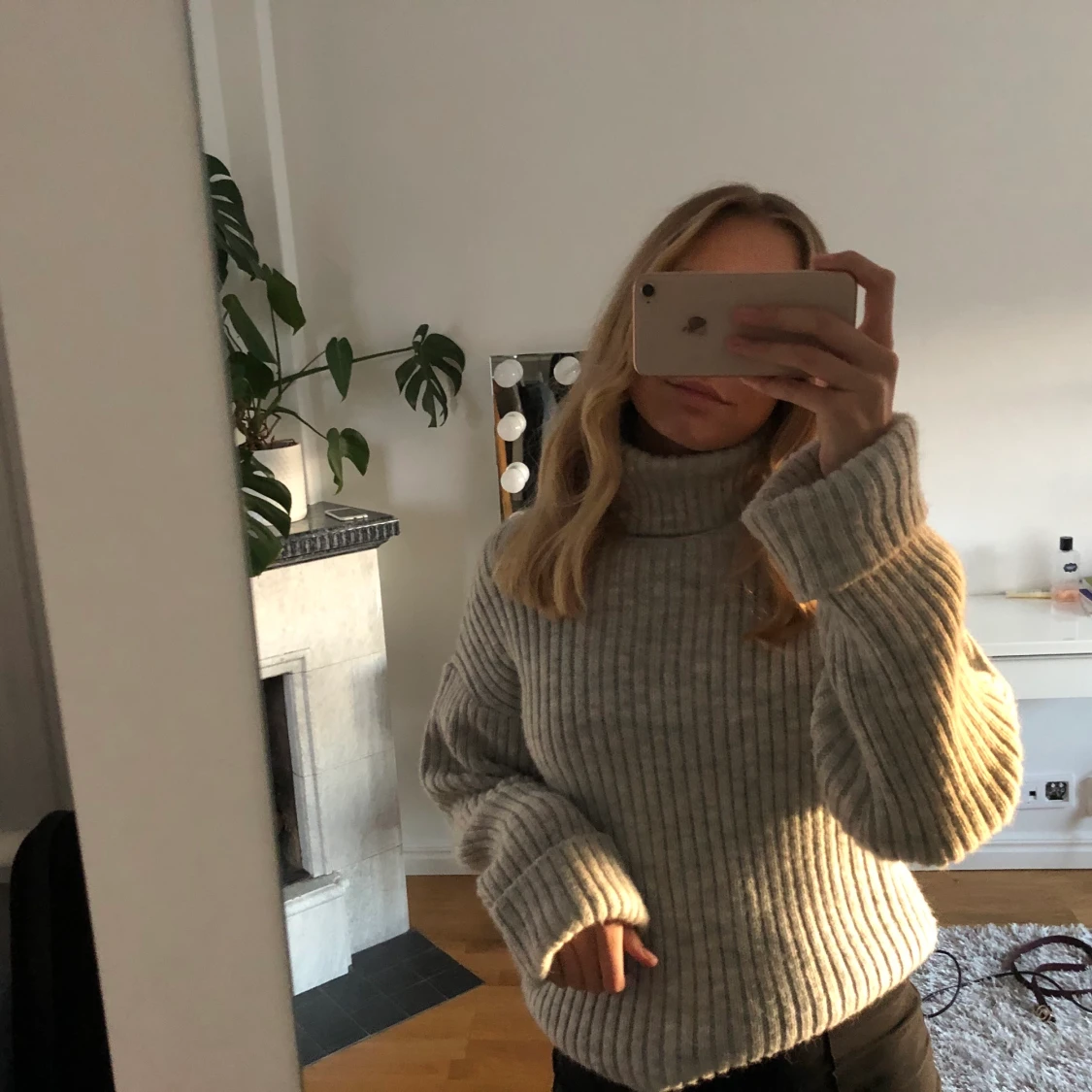 Mysig och fin polotröja🤎🤍 - 90