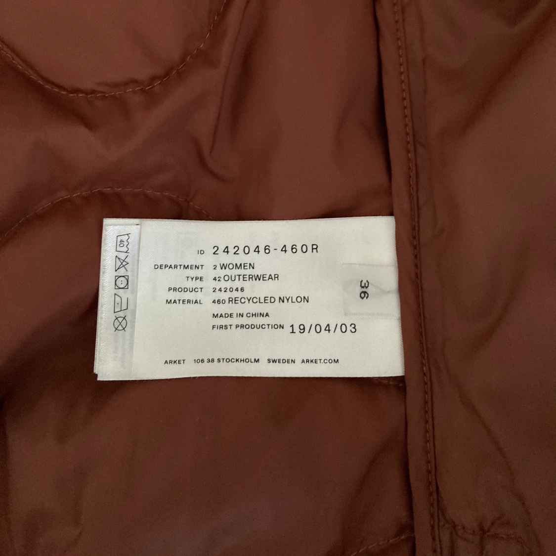 Arket - jacka strl 36 - 90