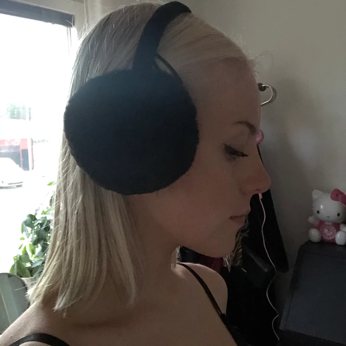 Svarta öronmuffar - 90