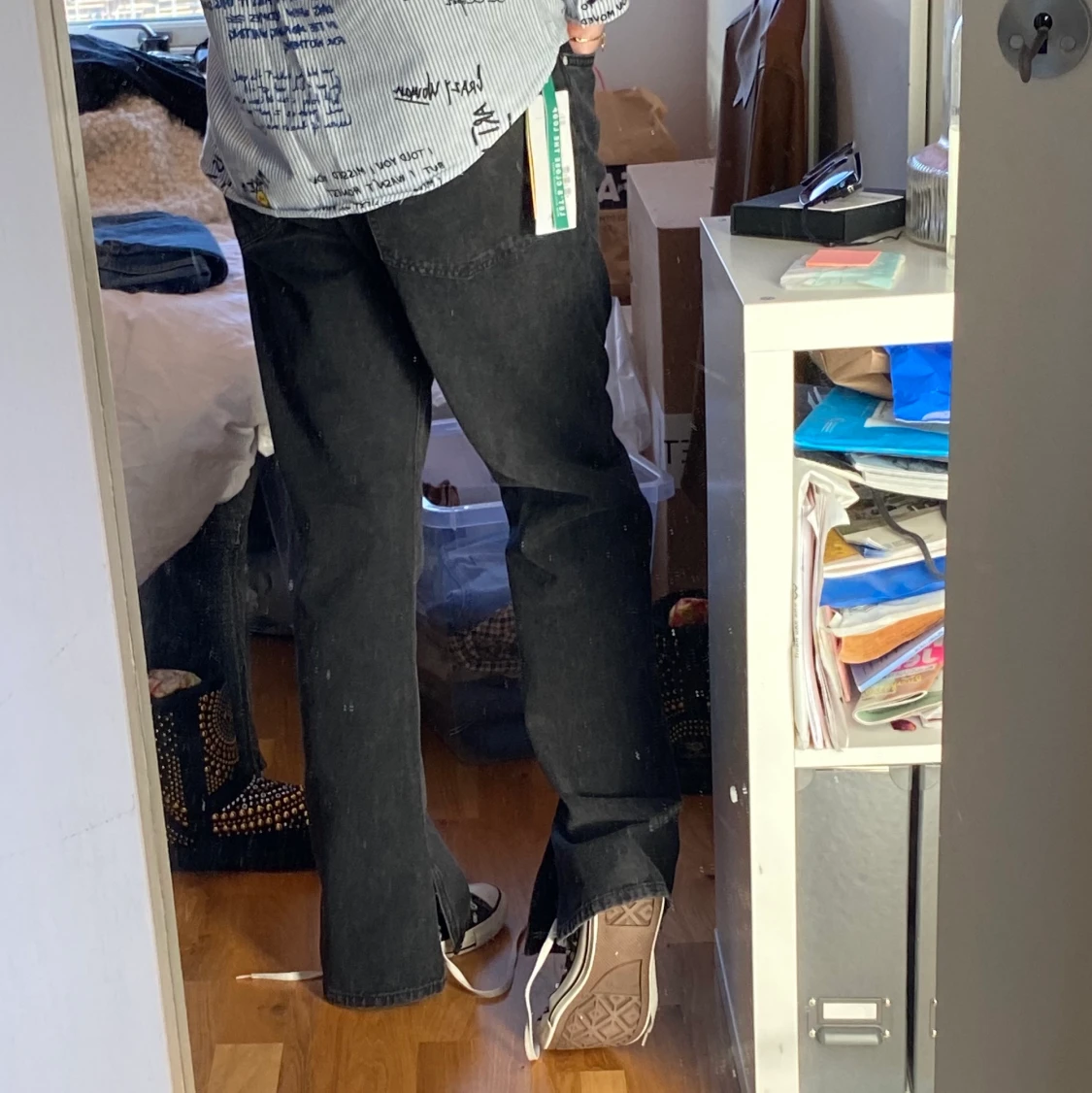 Jeans med slits - 90