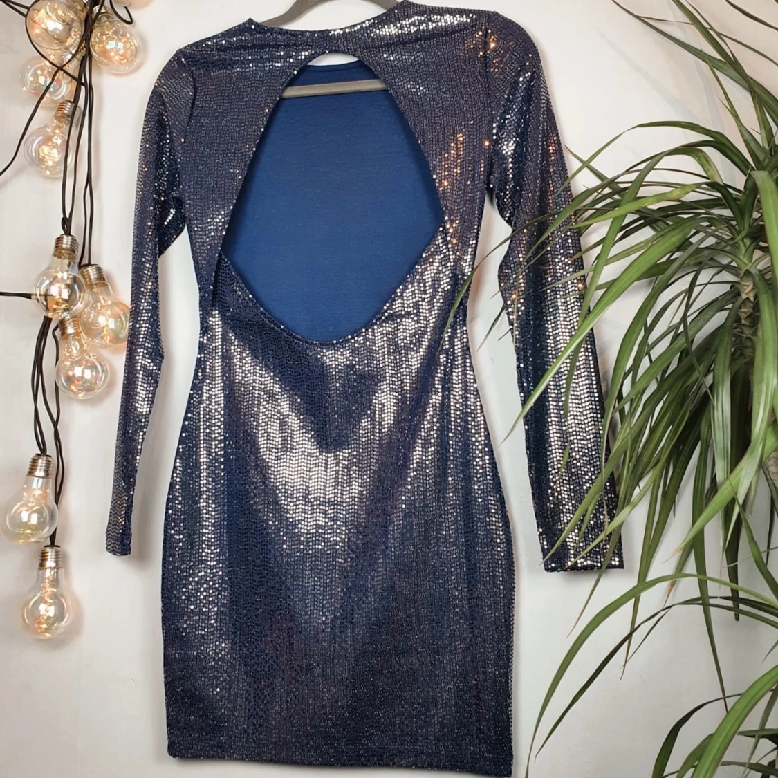 Blå klänning  - 90