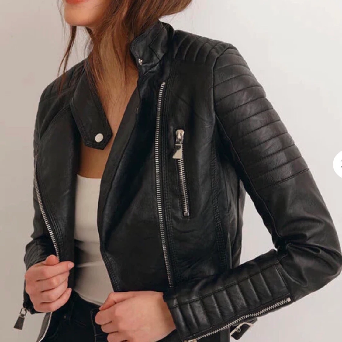 Moto jacket black - skinnjacka  - 90