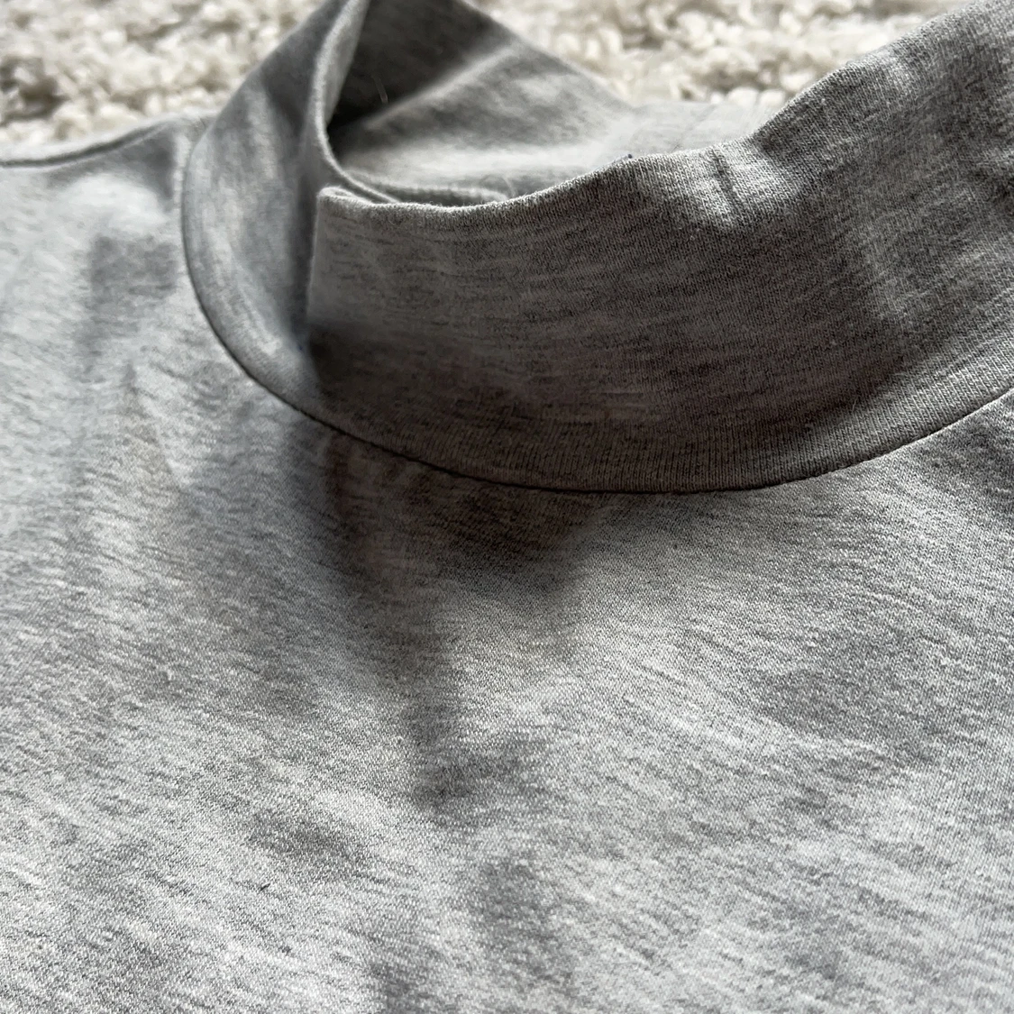 Grått Linne med krage stl S - 91