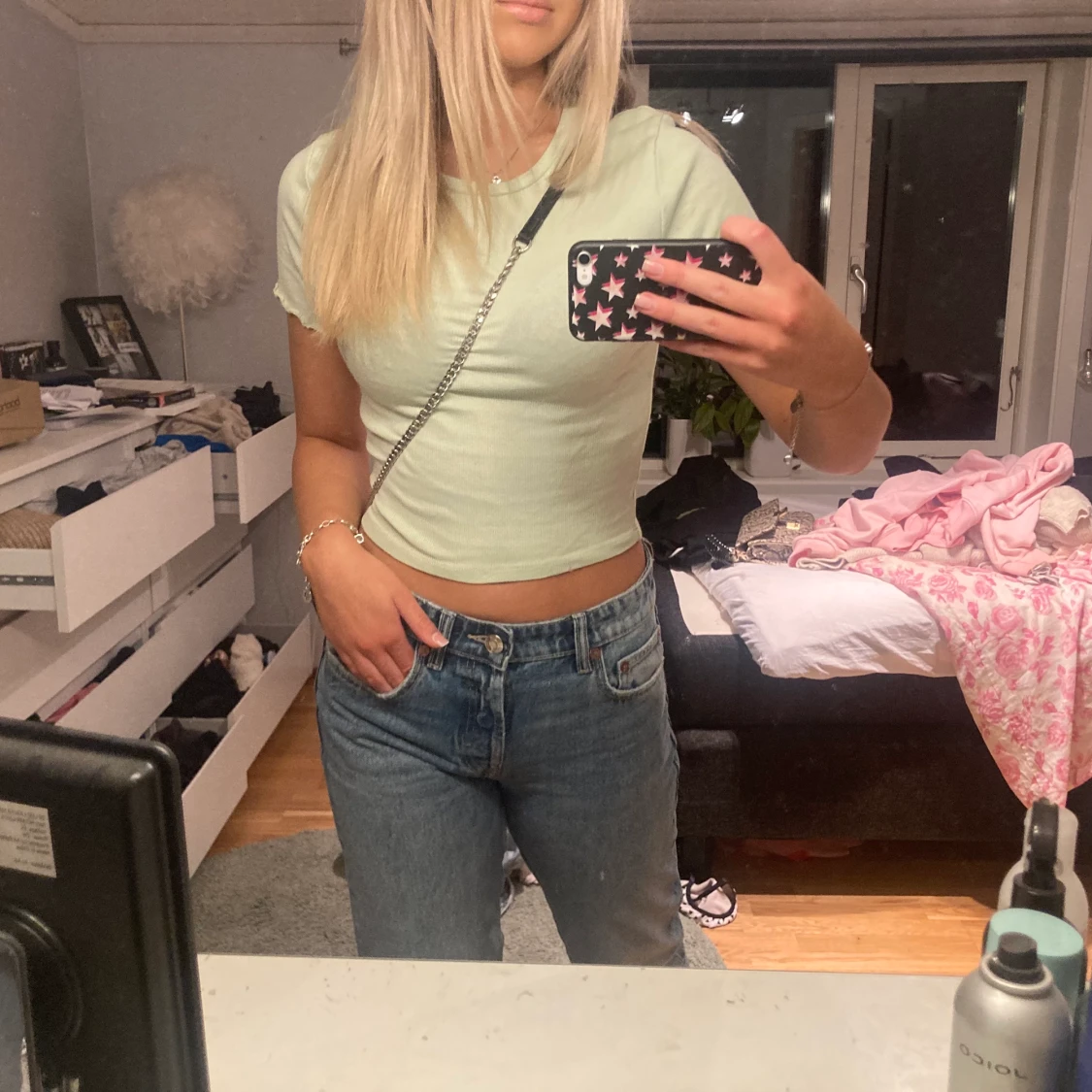 Mint grön topp - 90