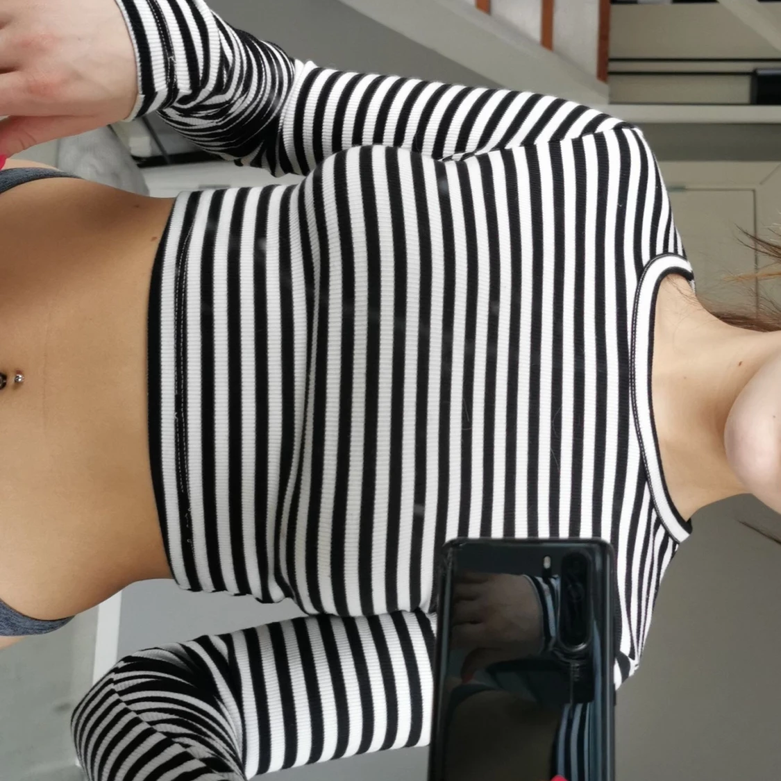 Kroppad långärmad från NAKD stl. XS - 90