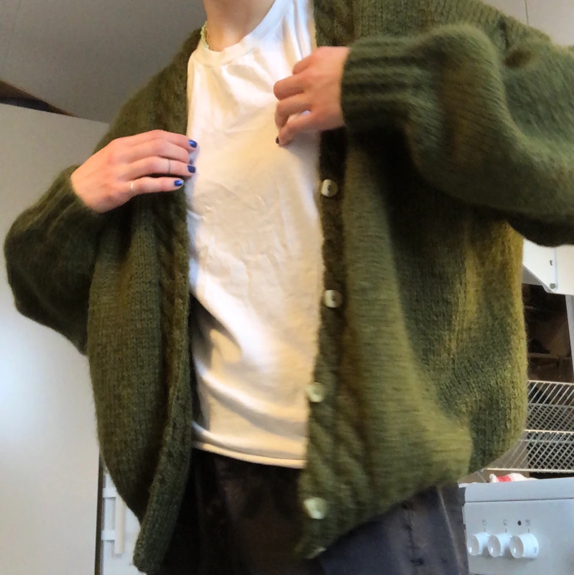 Mysig stickad tröja  - 91