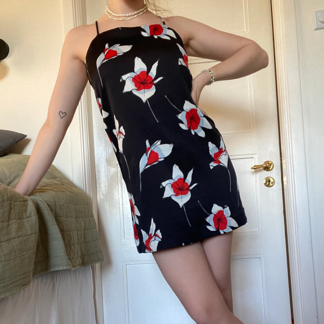 Blommig klänning - 91