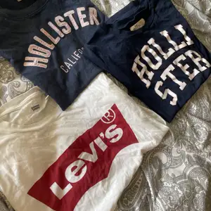 2 st t-shirts från hollister, 1st från Levis💕alla för 100 tillsammans