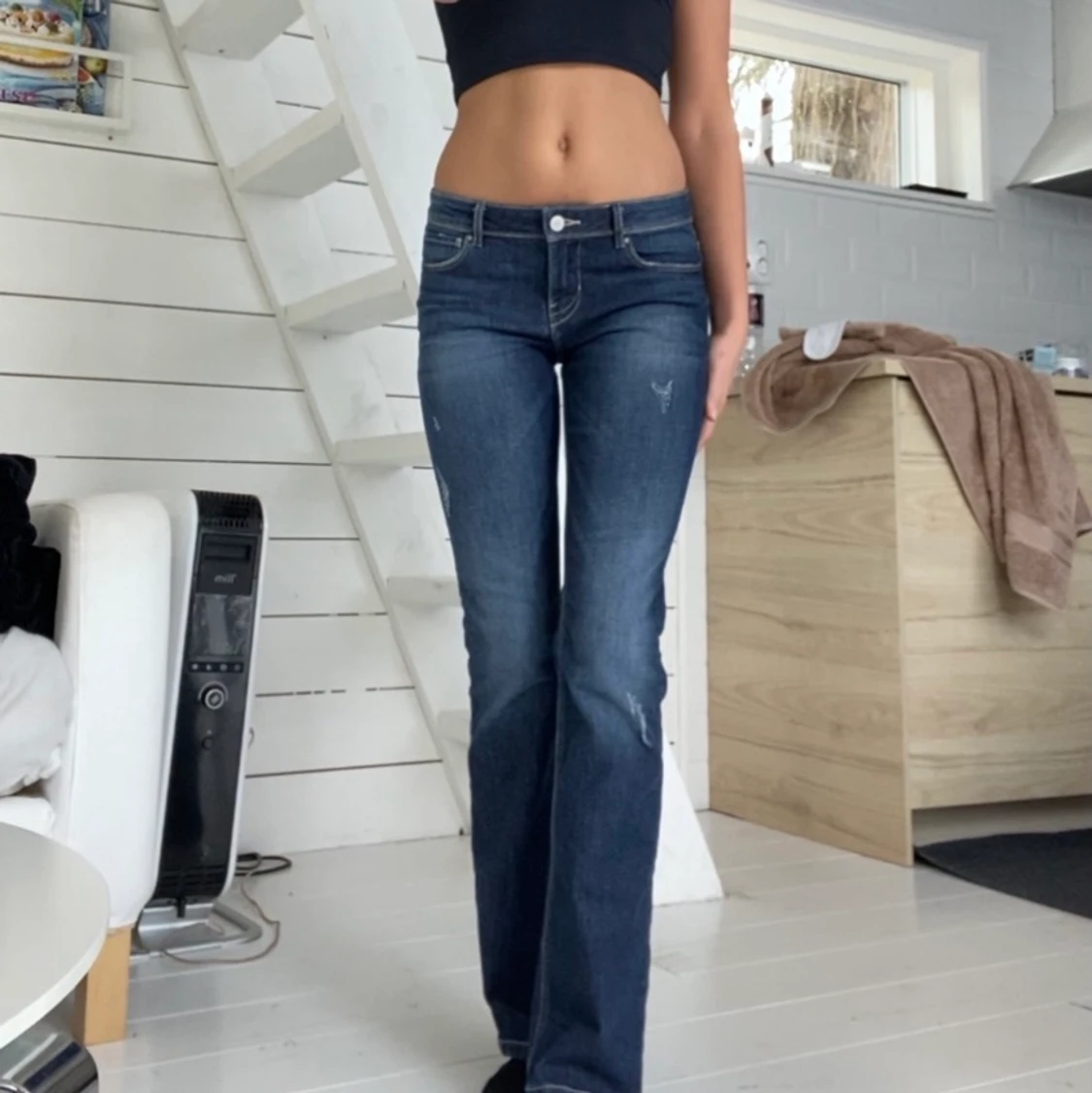 Lågmidjade jeans
