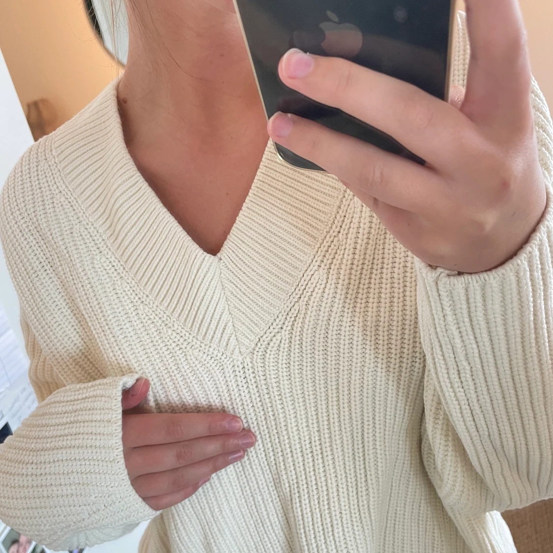 Mysig stickad tröja💓 - 90