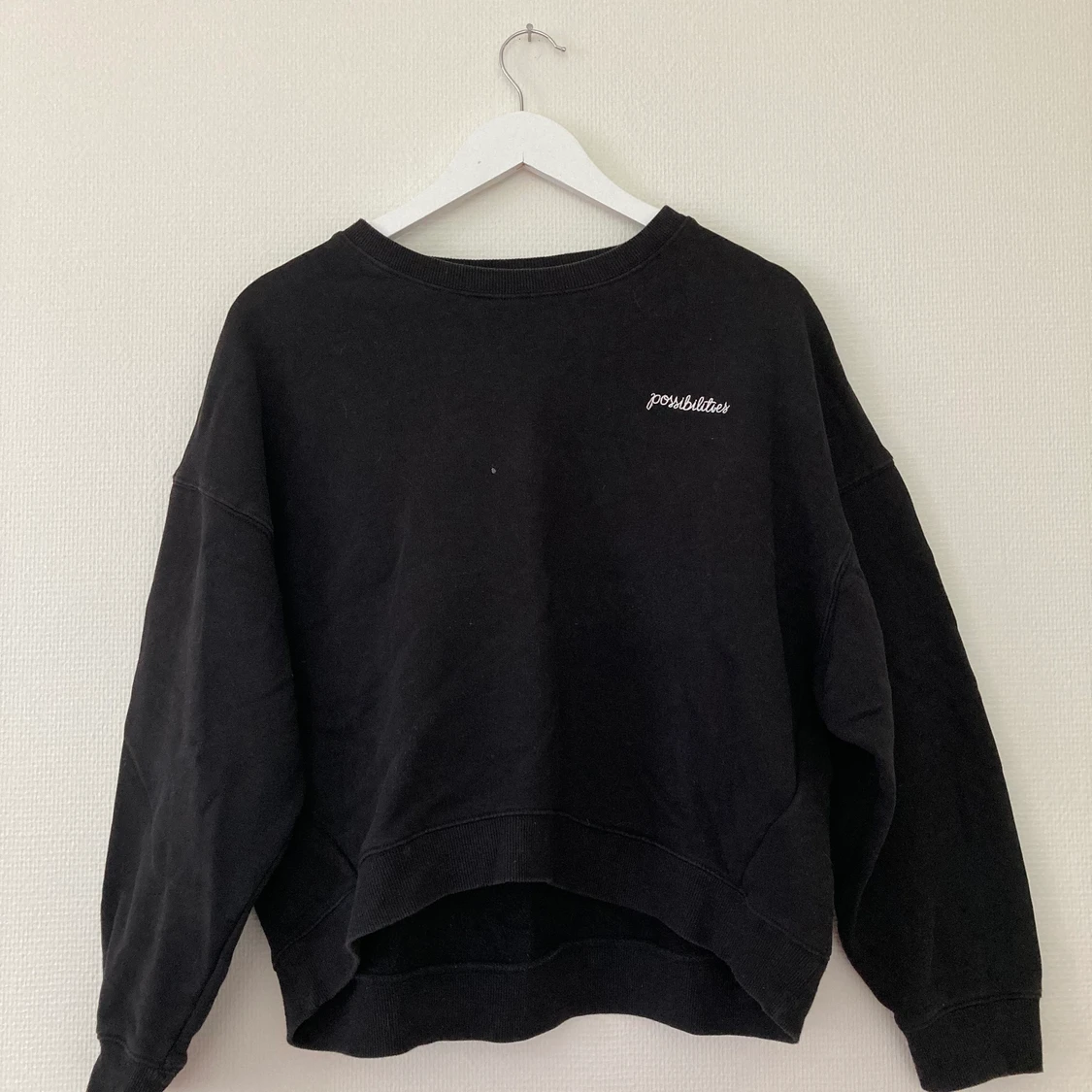 Svart sweatshirt