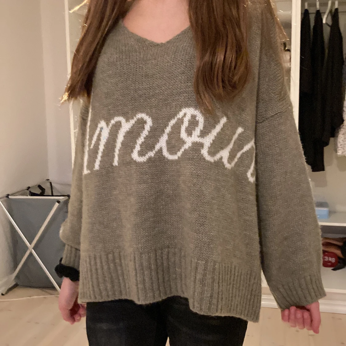 Amour stickad tröja