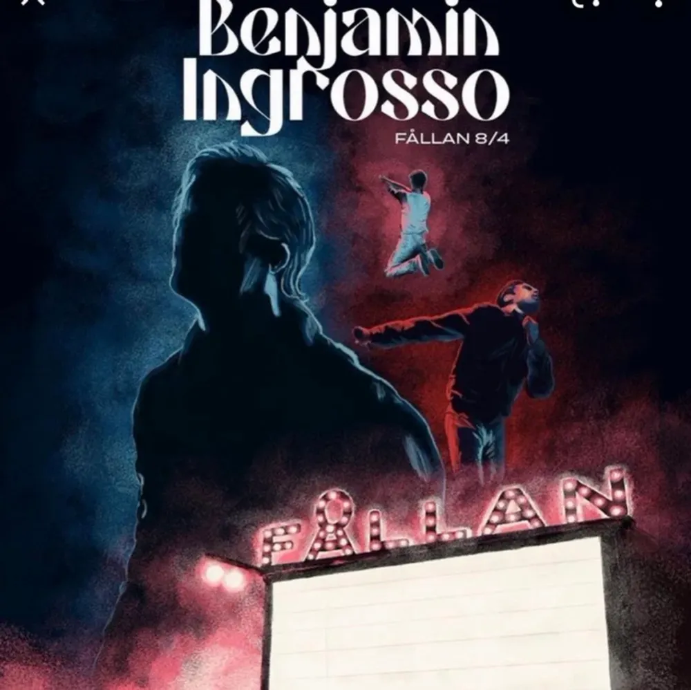 min kompis @juliakleja säljer biljett till Benjamin Ingrossos konsert på fållan 8/4 - skriv till mig eller direkt till henne vid intresse. Övrigt.
