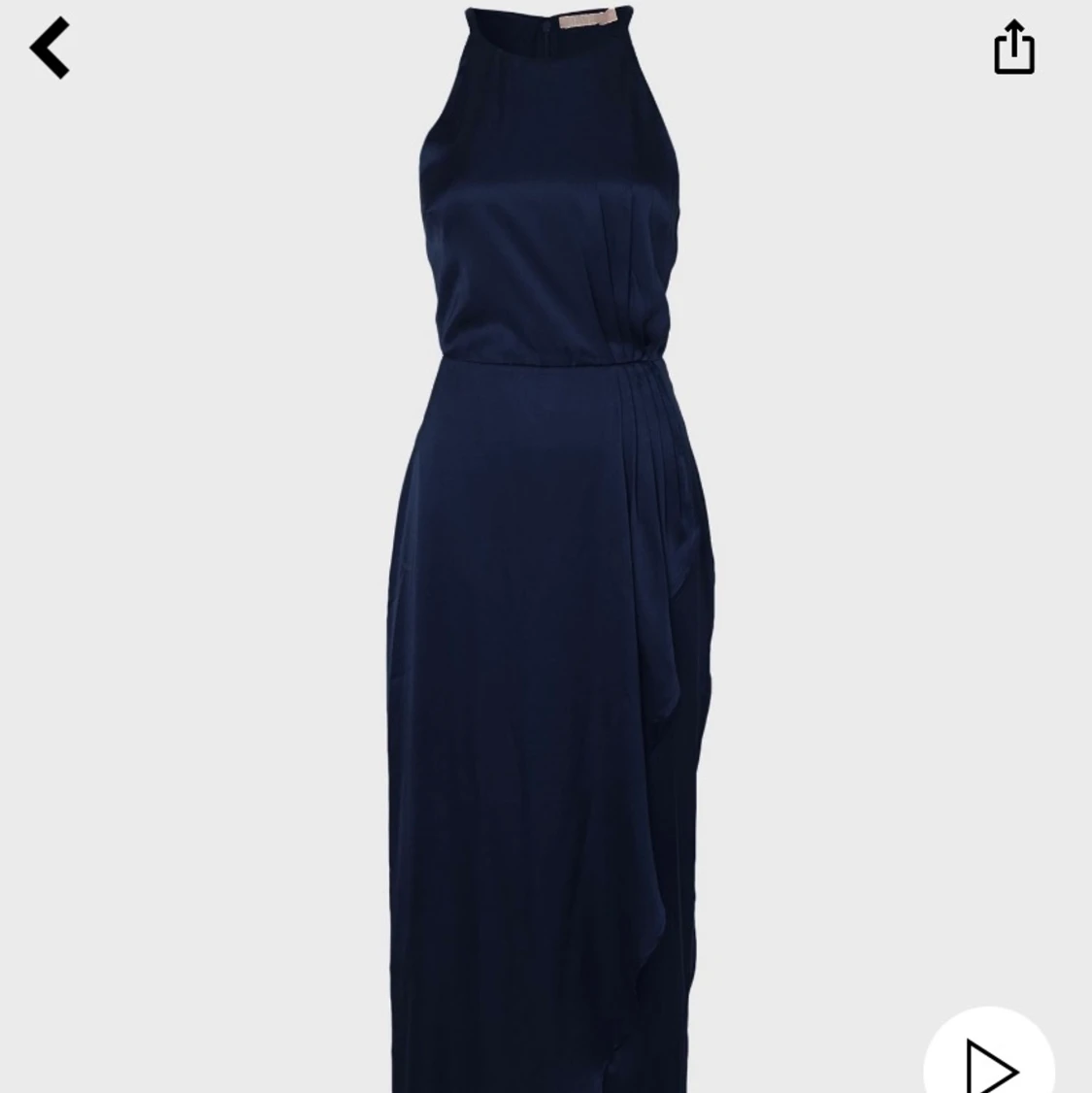 Marinblå balklänning - 90