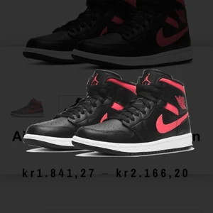 Jordans mid siren red - endast intresse koll på mina jordans som är i använt skick men inte alls i dåligt skick, kan skicka bilder privat. Strl 38,5 men passar mig som har 37/39.