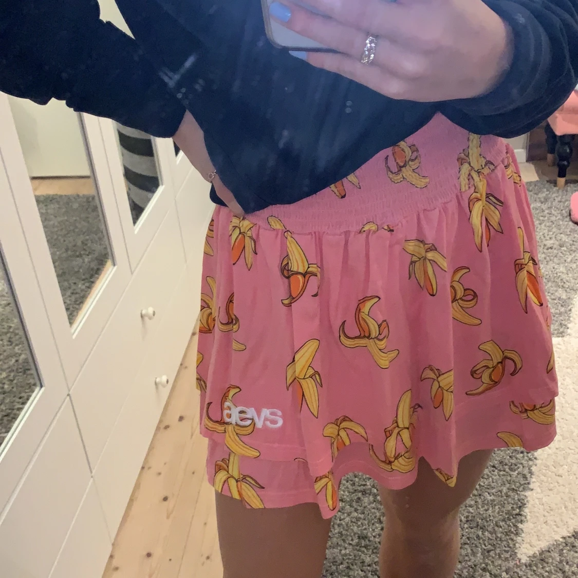 Rosa kjol med bananer🤪 - 90