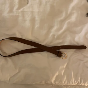 Brunt skärp - Brunt skärp med guld spänne. Köparen står för frakt!