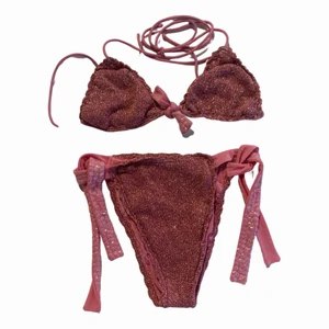 Glittrig bikini - Rosa glittrig