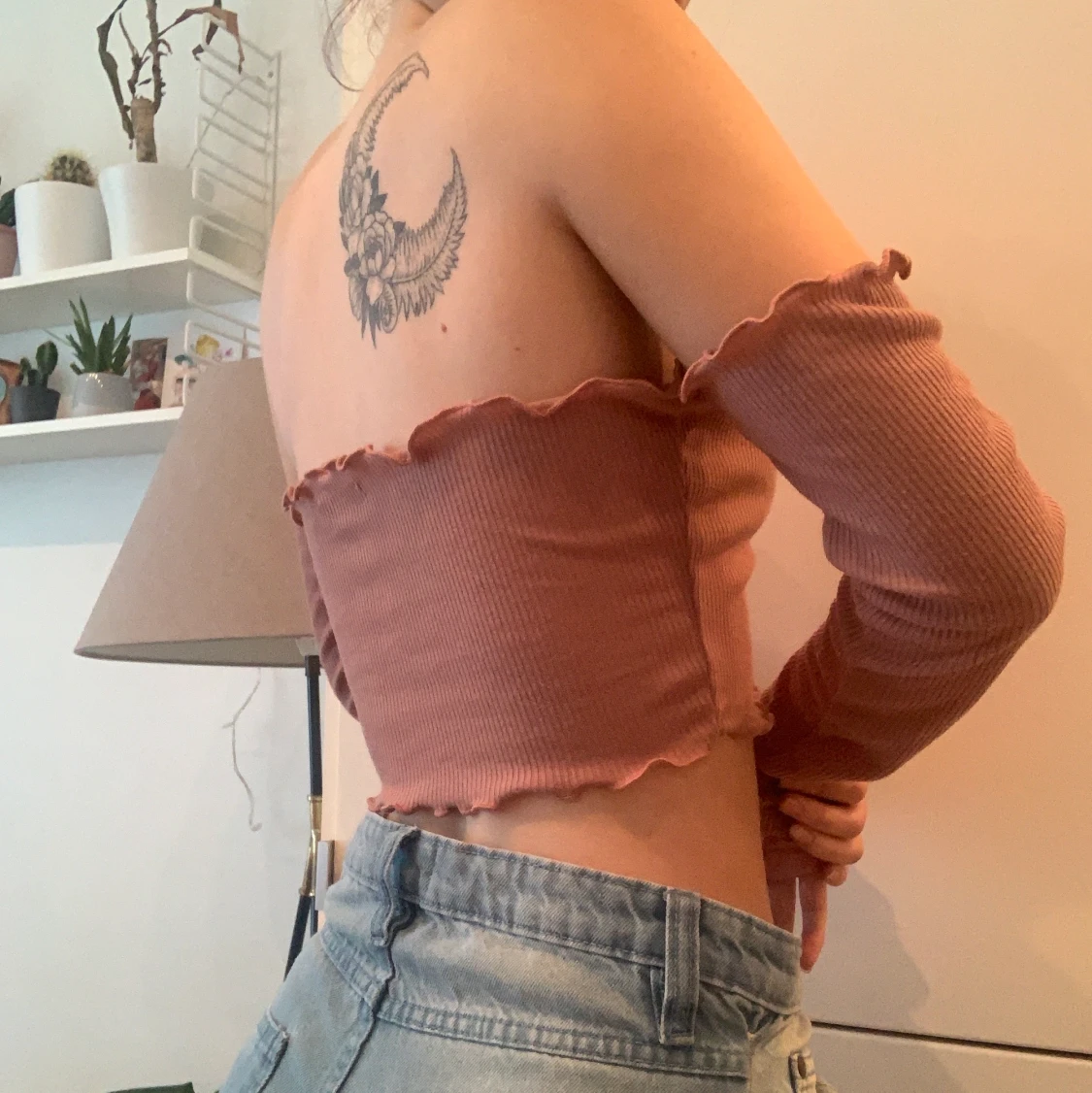 Off shoulder tröja - 90