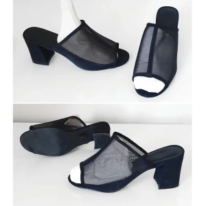 Svarta NA-KD klackar 38 mesh - Snygga klackar från Na-KD i mesh. Svarta, strl: 38. Gott begagnat skick. Betalning via swish.