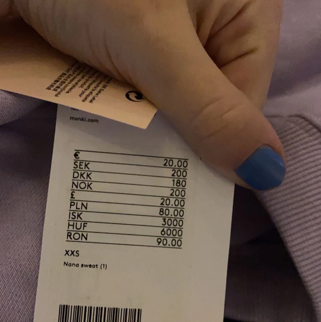 Lila sweatshirt  - 90