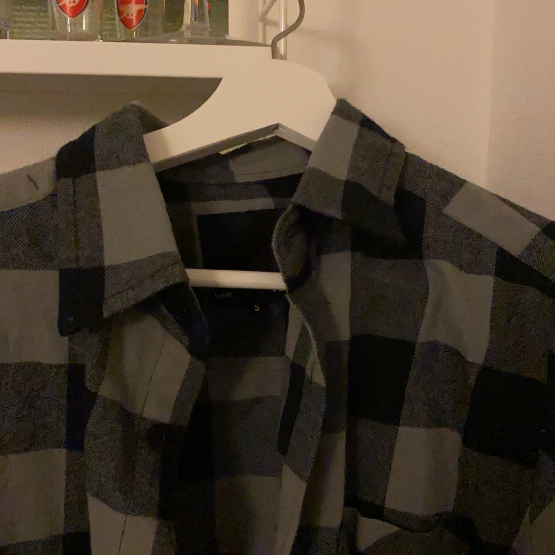 Rutig flanellskjorta - 90