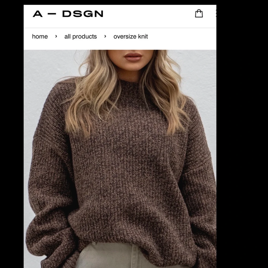 A-DSGN OVERSIZED KNIT