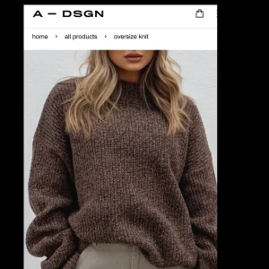 A-DSGN OVERSIZED KNIT - näst intill ny då jag använt den en gång. :) nypris 1199kr, mitt pris 500 plus frakt (62kr)