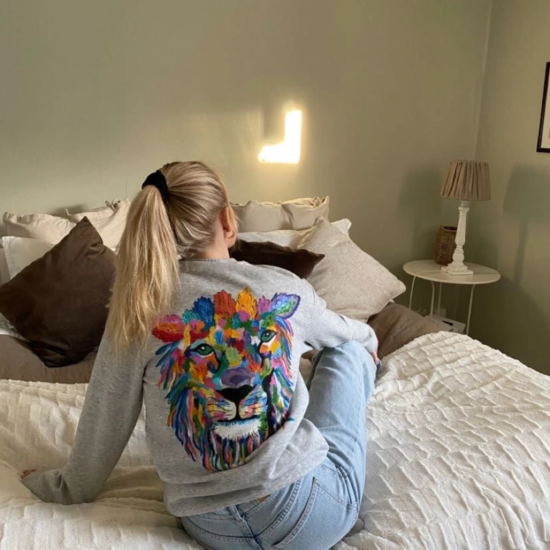 Målad Sweatshirt - 90