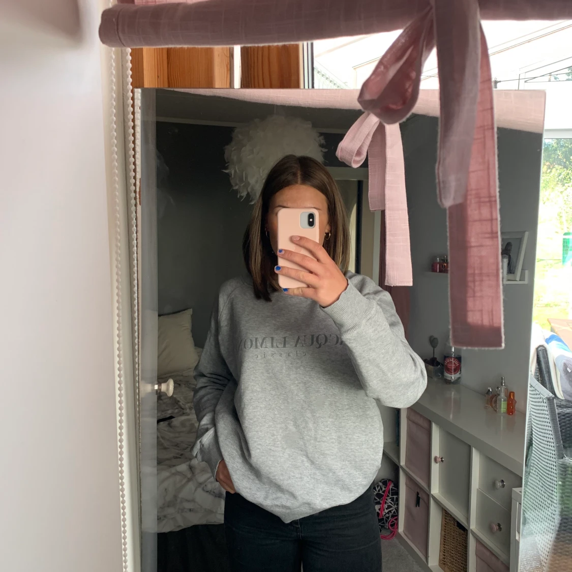 Grå aqua limoné tröja