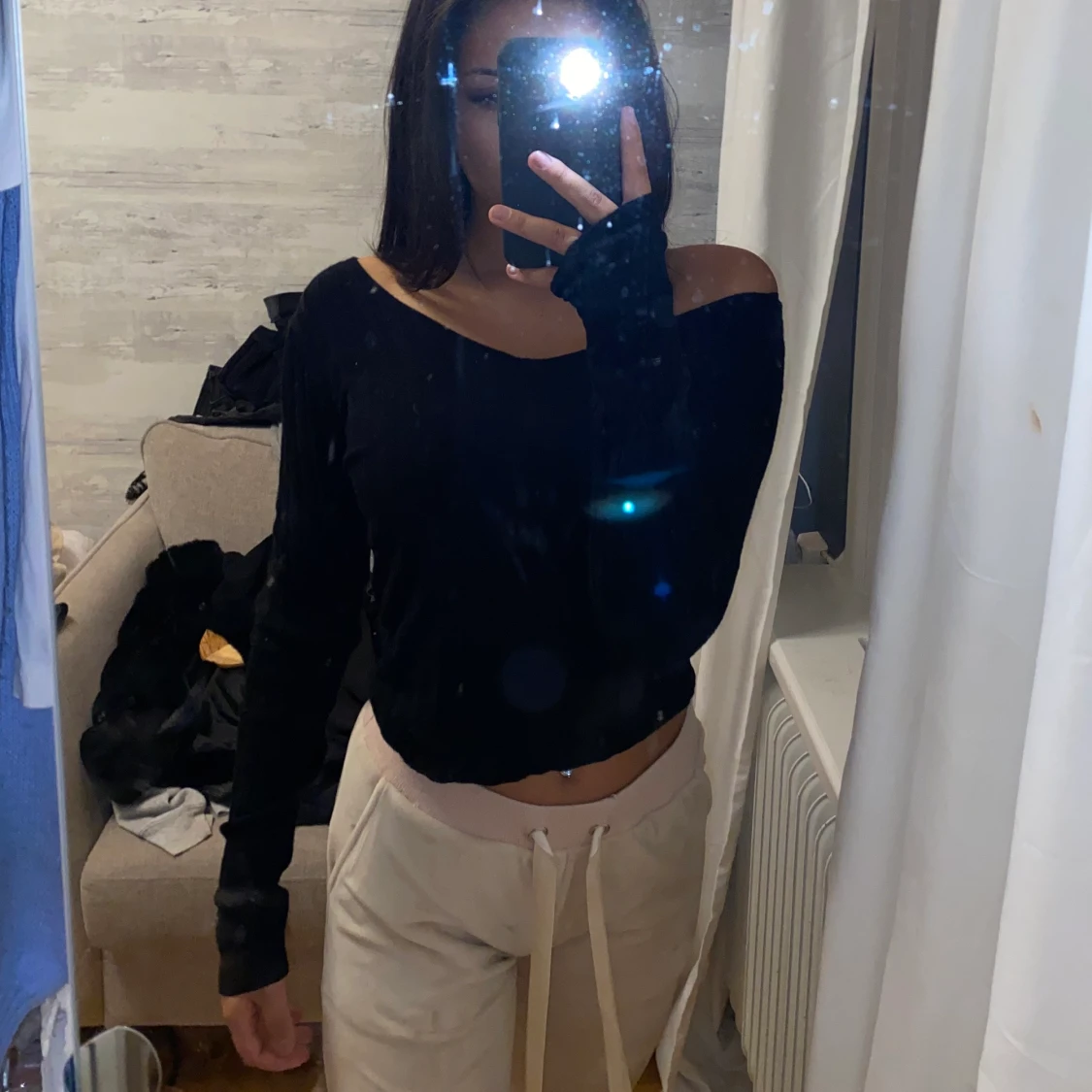 Svart långärmad tröja 