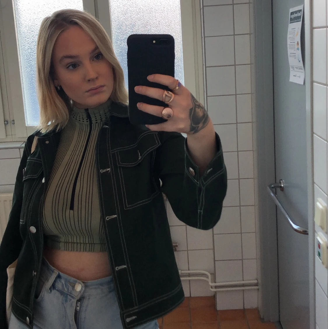 Grön kort jacka NAKD - 90