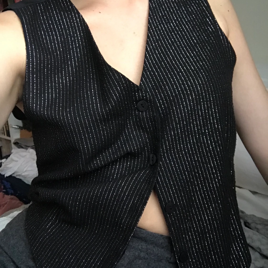 Väst med glitter  - 90