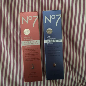No7 serum - Serum Lift & Luminate och Restore & Renew från No7. Helt nya, helt oanvända!! Köpta för totalt 628kr på Apoteket.