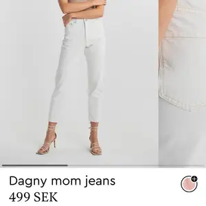 Säljer ett par likadana jeans som de på bilden, från Gina tricot. De är i fint skick och inte alls mycket använda pga för små för mig. Skriv privat för egna bilder 🤍