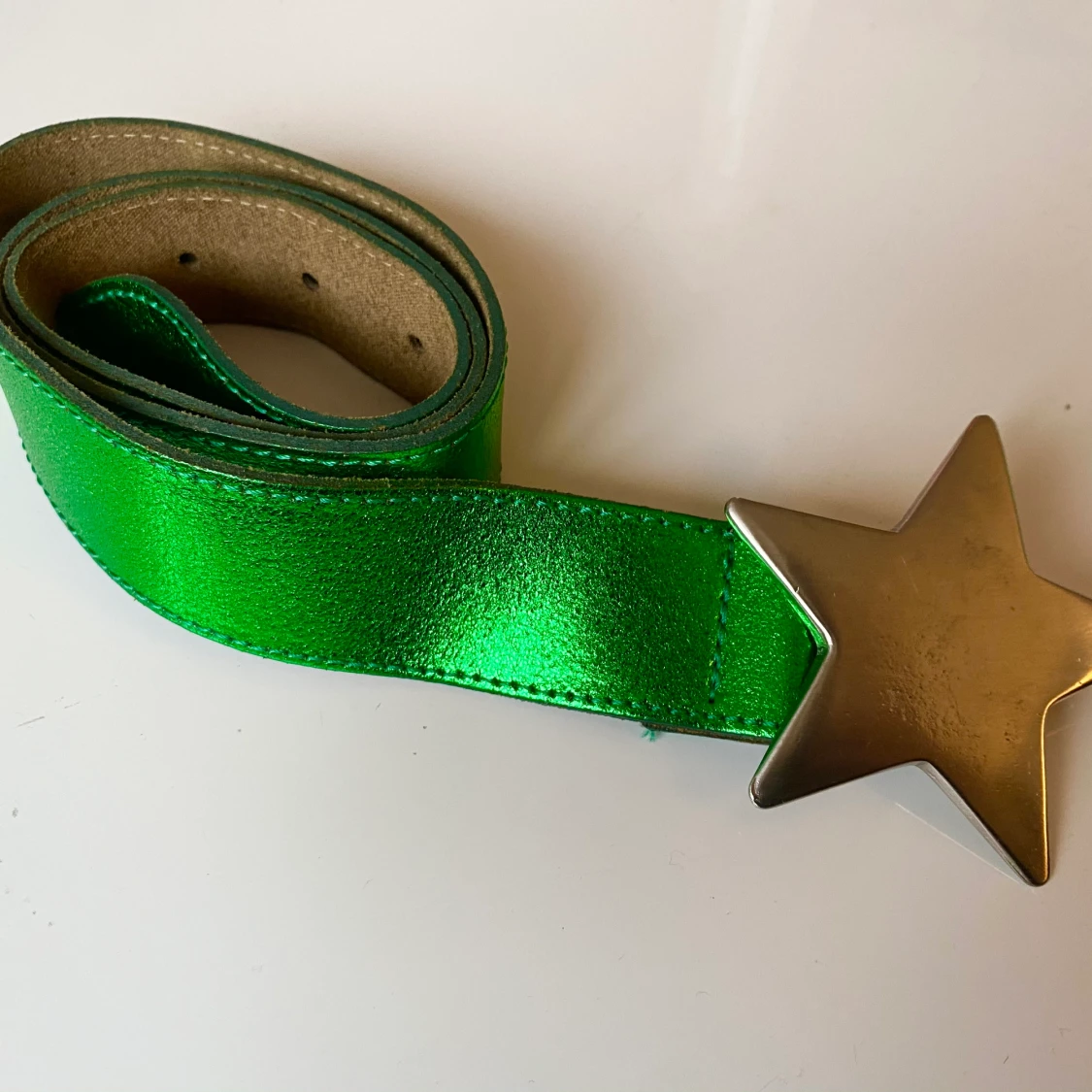 Grönt skärp med stjärna  - 90