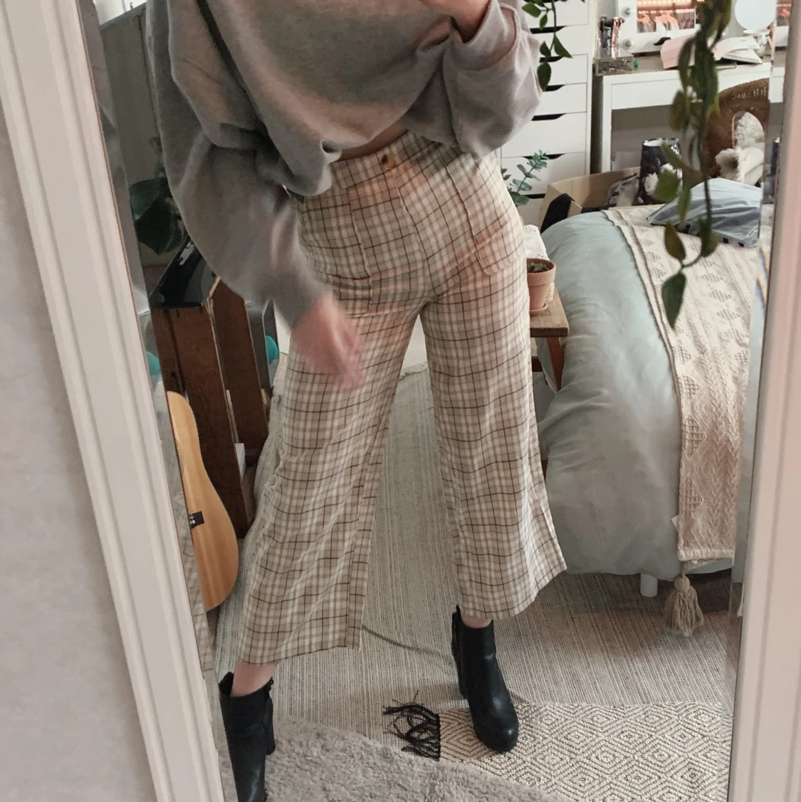 CHECKERED PANTS WOMEN - 90