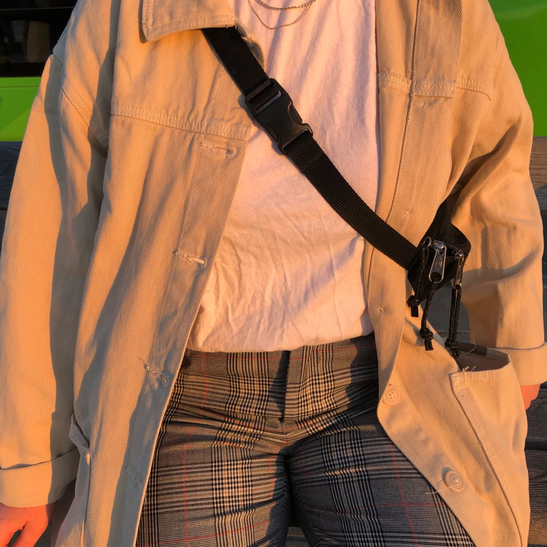 Beige Pull&Bear jeans jacka - 90