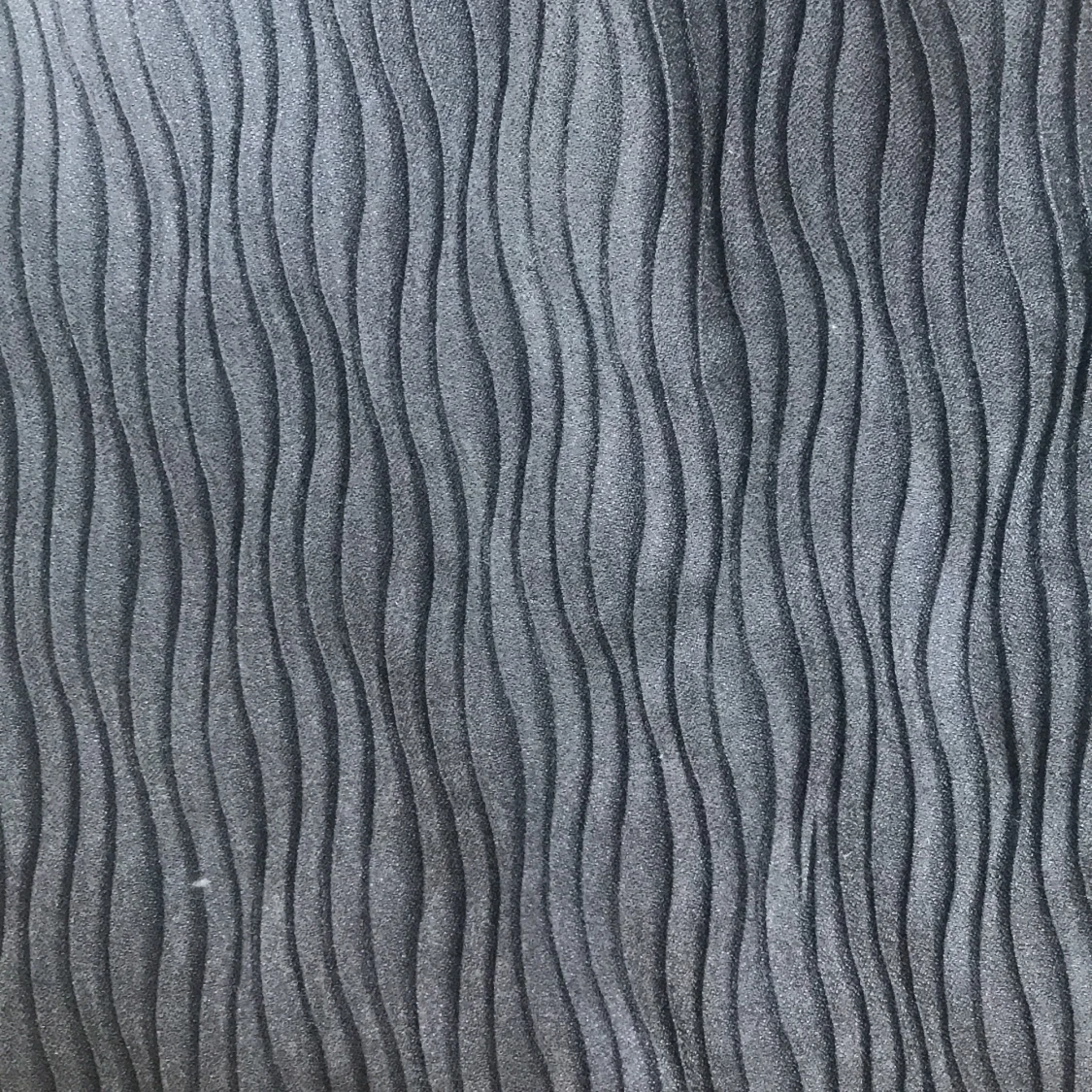 Vågig svart blus - 91