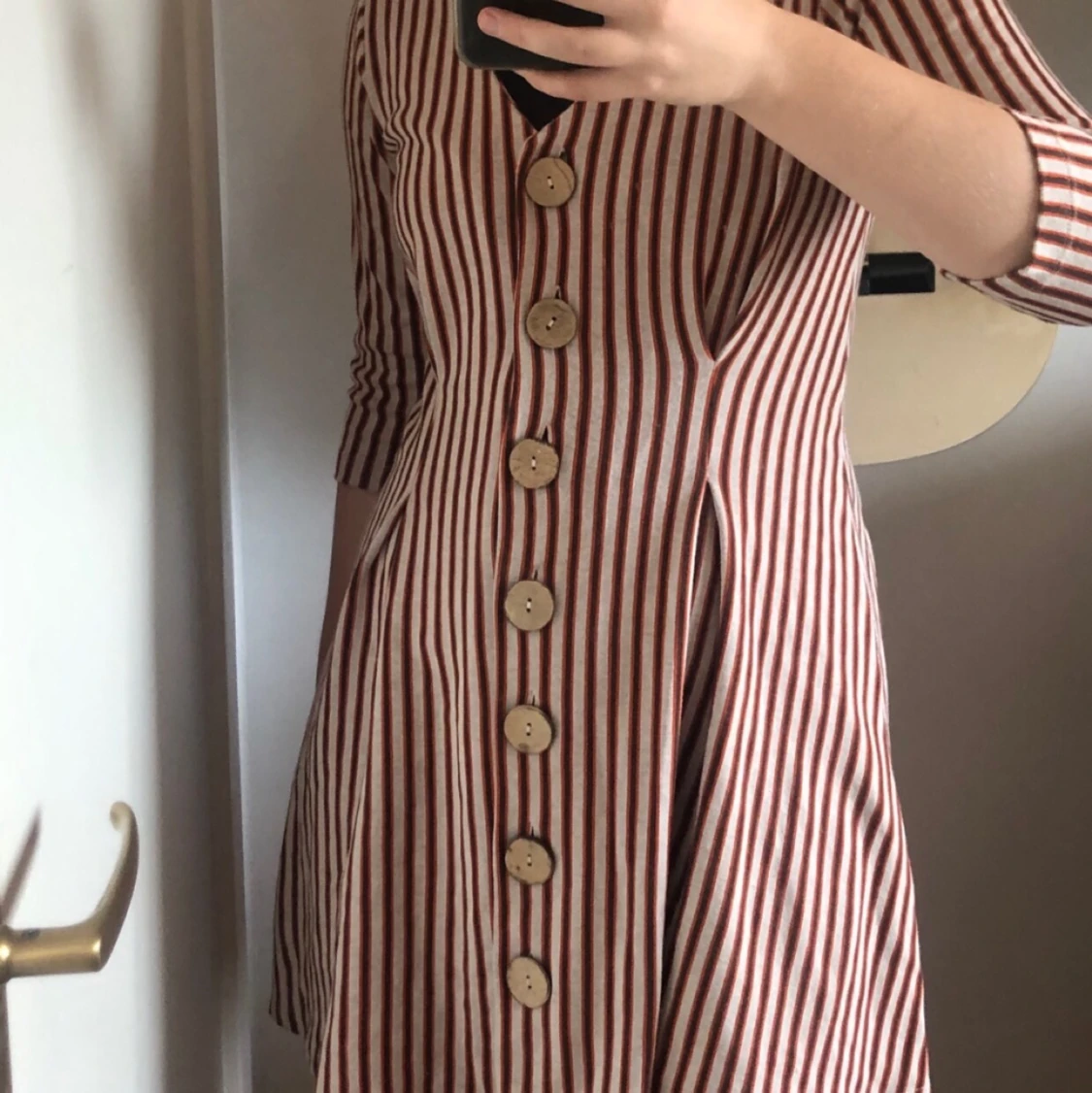 Söt randig klänning - 91