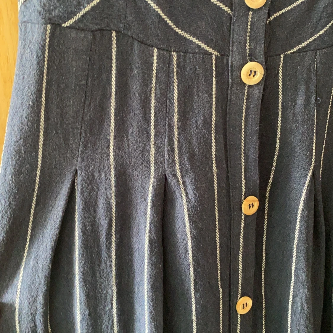 Long blue button down dress. strl s - 91