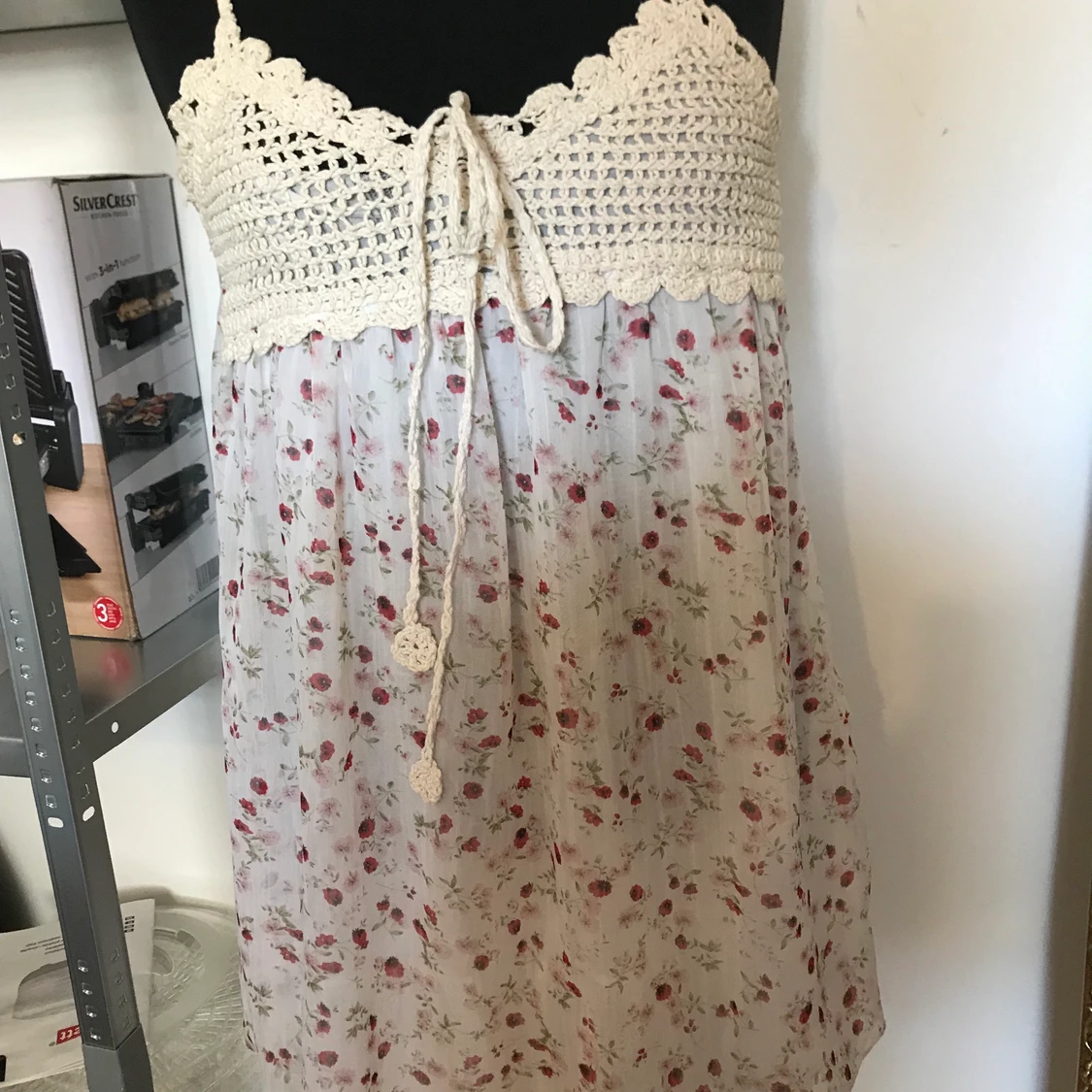 Romatisk topp, stickat överdel