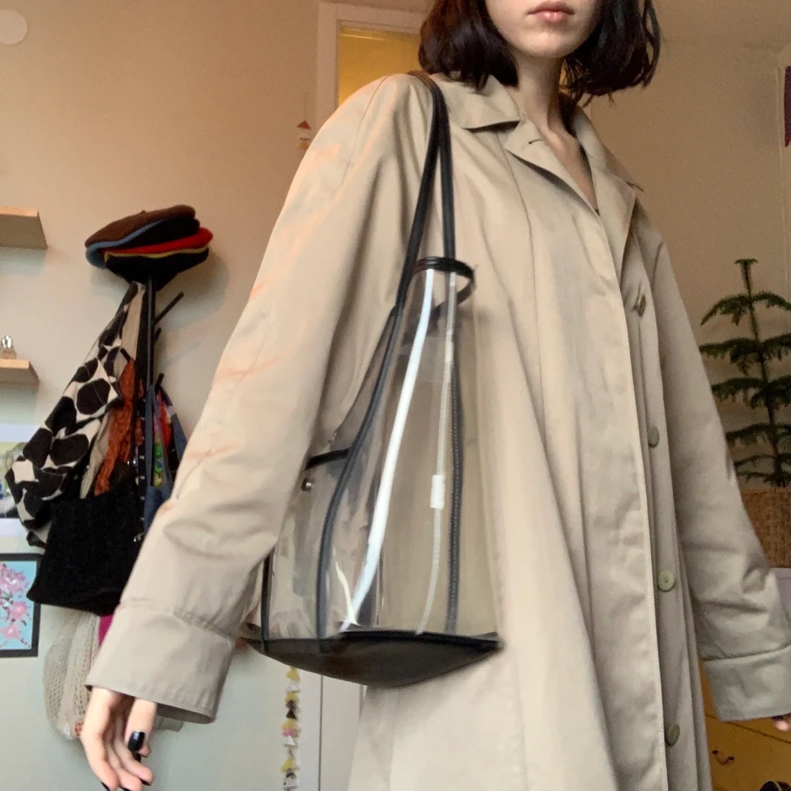 genomskinlig plastväska - 90