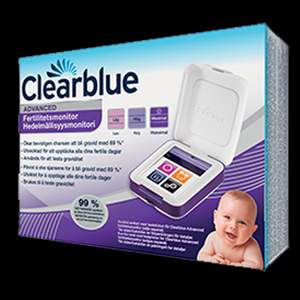 Clearblue ferilites monitor ligger oöppnad i original kartongen. Frakten ingår i priset. 