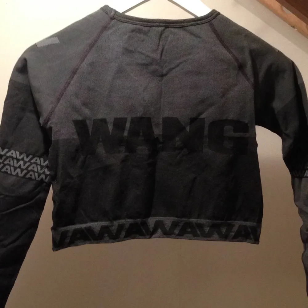 ALEXANDER WANG x HM crop top, aldrig använd så i perfekt skick. Passa på!. Toppar.