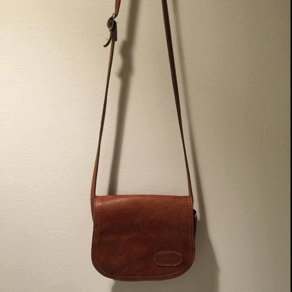 Vintage leather bag from Danish | Plick Second Hand