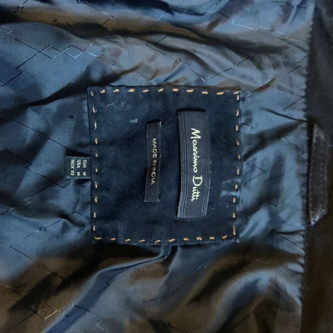 Mörkblå mocka jacka  - 91