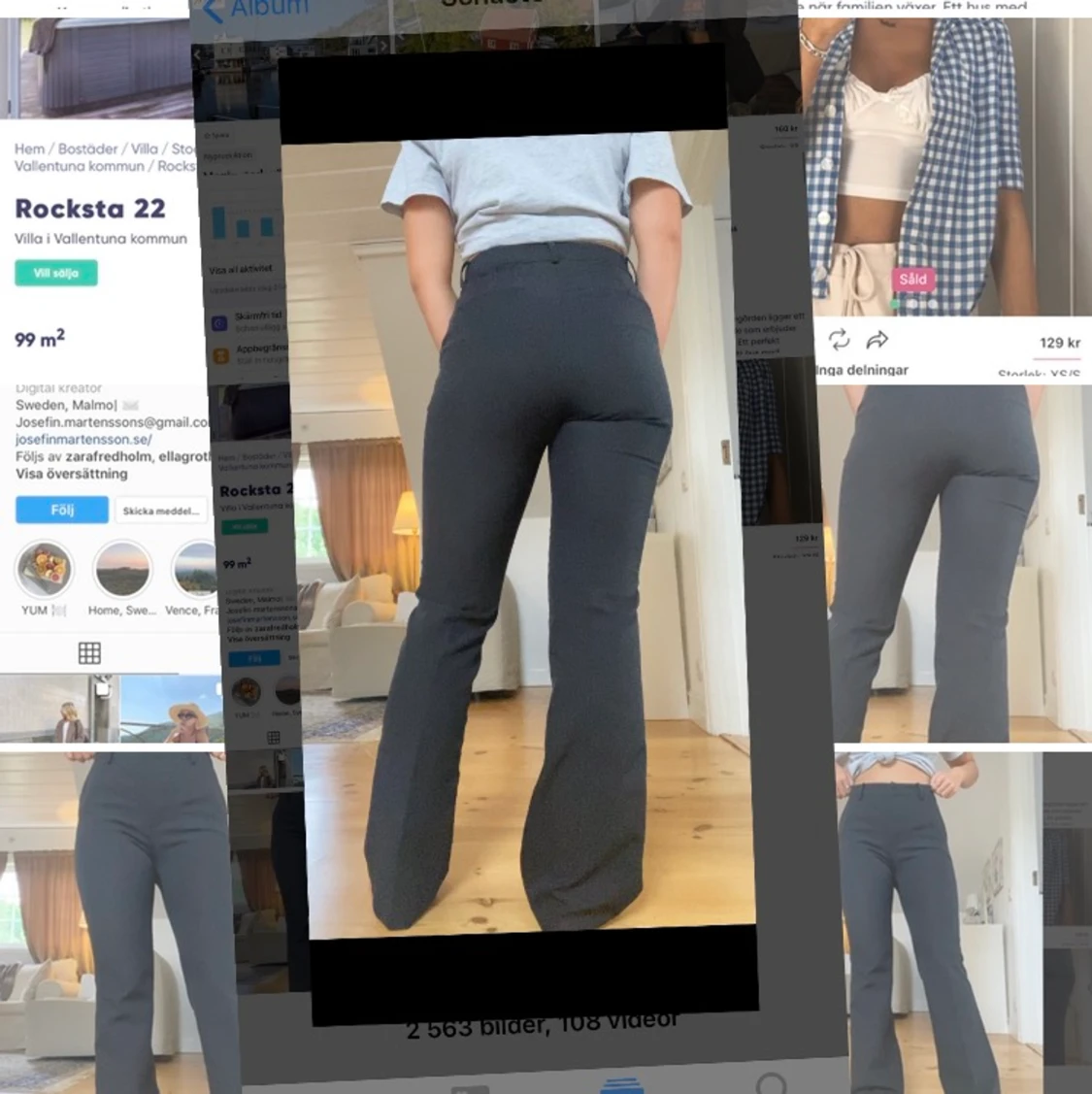 Svarta kostymbyxor från bikbok  - 90